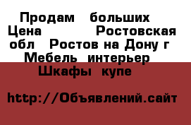 Продам 2 больших  › Цена ­ 3 200 - Ростовская обл., Ростов-на-Дону г. Мебель, интерьер » Шкафы, купе   